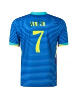 Brasil Vinicius Junior #7 Bortedrakt Copa America 2024 Korte ermer